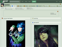 Tablet Screenshot of fatalien.deviantart.com