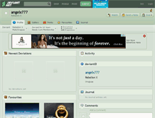 Tablet Screenshot of angelx777.deviantart.com