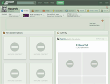 Tablet Screenshot of macarois.deviantart.com