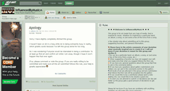 Desktop Screenshot of influencedbymusic.deviantart.com