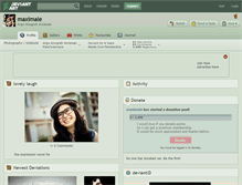 Tablet Screenshot of maximale.deviantart.com