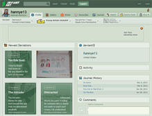 Tablet Screenshot of hannye13.deviantart.com