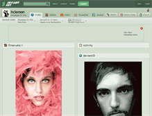 Tablet Screenshot of hclemon.deviantart.com