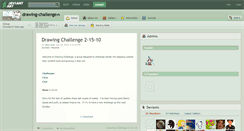 Desktop Screenshot of drawing-challenge.deviantart.com