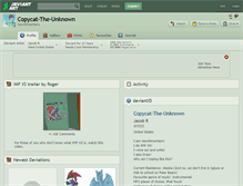 Tablet Screenshot of copycat-the-unknown.deviantart.com