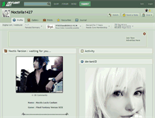 Tablet Screenshot of noctella1427.deviantart.com