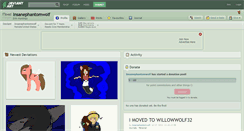 Desktop Screenshot of insanephantomwolf.deviantart.com