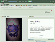 Tablet Screenshot of mcroper.deviantart.com