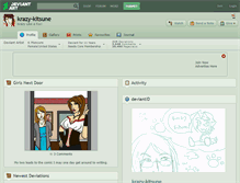 Tablet Screenshot of krazy-kitsune.deviantart.com