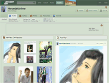 Tablet Screenshot of heroedelanime.deviantart.com