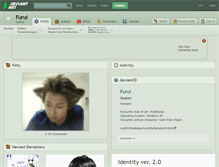 Tablet Screenshot of furui.deviantart.com