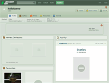 Tablet Screenshot of kniteborne.deviantart.com
