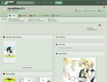 Tablet Screenshot of kawaiineko321.deviantart.com
