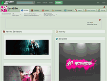 Tablet Screenshot of davidhbk.deviantart.com
