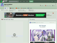 Tablet Screenshot of marrowmelow.deviantart.com