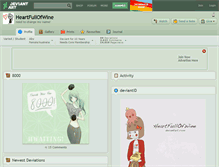 Tablet Screenshot of heartfullofwine.deviantart.com