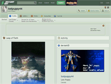 Tablet Screenshot of lostpuppy44.deviantart.com