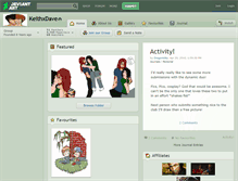 Tablet Screenshot of keithxdave.deviantart.com