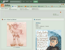 Tablet Screenshot of drefeno.deviantart.com