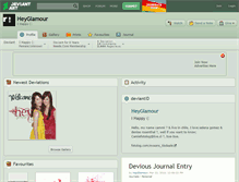 Tablet Screenshot of heyglamour.deviantart.com