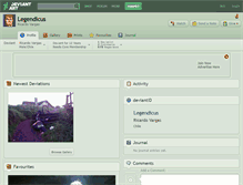 Tablet Screenshot of legendicus.deviantart.com