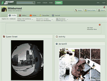 Tablet Screenshot of littleburnout.deviantart.com