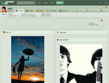 Tablet Screenshot of mhl.deviantart.com