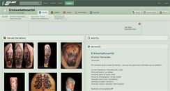 Desktop Screenshot of ericksontattooartist.deviantart.com