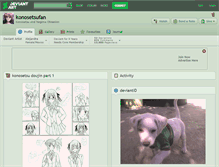 Tablet Screenshot of konosetsufan.deviantart.com