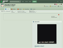 Tablet Screenshot of insanely-crazy.deviantart.com