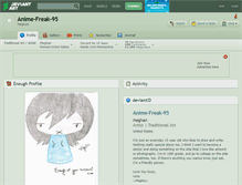 Tablet Screenshot of anime-freak-95.deviantart.com