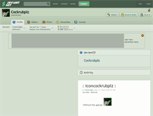 Tablet Screenshot of cockrubplz.deviantart.com