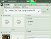 Tablet Screenshot of aliceskary.deviantart.com