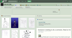 Desktop Screenshot of line-art-club.deviantart.com