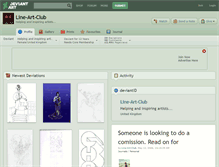 Tablet Screenshot of line-art-club.deviantart.com