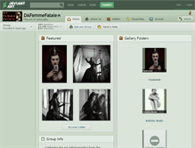 Tablet Screenshot of dafemmefatale.deviantart.com