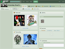Tablet Screenshot of greenday-fanart.deviantart.com