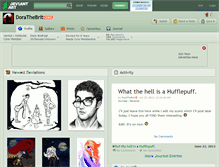 Tablet Screenshot of dorathebrit.deviantart.com