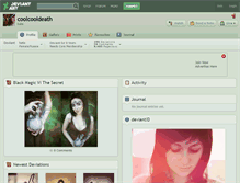 Tablet Screenshot of coolcooldeath.deviantart.com