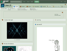 Tablet Screenshot of cyber-29.deviantart.com