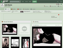 Tablet Screenshot of goth-bones.deviantart.com