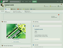 Tablet Screenshot of hushed-words.deviantart.com
