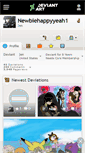 Mobile Screenshot of newbiehappyyeah1.deviantart.com