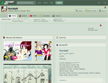 Tablet Screenshot of honokan.deviantart.com