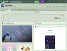 Tablet Screenshot of miesmauz.deviantart.com
