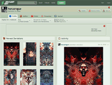 Tablet Screenshot of horusrogue.deviantart.com
