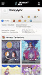 Mobile Screenshot of disneylyric.deviantart.com