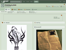 Tablet Screenshot of pogotheclown.deviantart.com