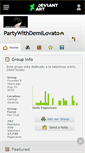 Mobile Screenshot of partywithdemilovato.deviantart.com