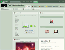 Tablet Screenshot of partywithdemilovato.deviantart.com